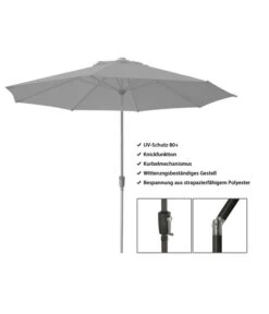 Dehner Schirm Milos, Rund, Ca. Ø294 Cm 16 Dehner Schirm Milos, Rund, Ca. Ø294 Cm -Dehner 2408086 WE FS 003 DehnerSchirmMilos