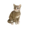 Polyresin Katze, Grau Getigert -Dehner 2452183 WE FS 001 PolyresinKatzegraugetigert25x17x31cm