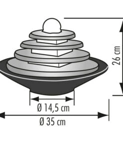 Seliger Zimmerbrunnen Tao, Schiefer, Ca. Ø35/H25 Cm 7 Seliger Zimmerbrunnen Tao, Schiefer, Ca. Ø35/H25 Cm -Dehner 2702546 WE FS 002 SeligerZimmerbrunnenTaoSchiefer