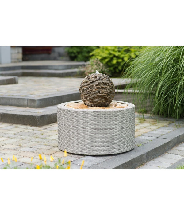 Ubbink Kunststoff-Brunnenumrandung Wicker VII 3 Ubbink Kunststoff-Brunnenumrandung Wicker VII