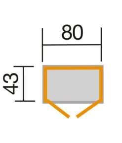 Weka Balkon-/Terrassenschrank 195, Ca. B80/H160/T43 Cm 9 Weka Balkon-/Terrassenschrank 195, Ca. B80/H160/T43 Cm -Dehner 2916005 WE DE 001 WekaTerrassenschrank