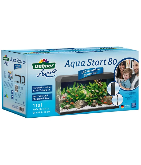 Dehner Aqua Aquarium-Set Aqua Start 80, 110 L, Ca. B81/H45/T36 Cm 3 Dehner Aqua Aquarium-Set Aqua Start 80, 110 L, Ca. B81/H45/T36 Cm