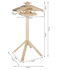 Dehner Natura Futterhaus Watzmann, Natur, Inkl. Ständer, Ca. B40/H133/T55 Cm 9 Dehner Natura Futterhaus Watzmann, Natur, Inkl. Ständer, Ca. B40/H133/T55 Cm -Dehner 3243896 WE BG 001 DehnerNaturaVogelfutterhausNatur