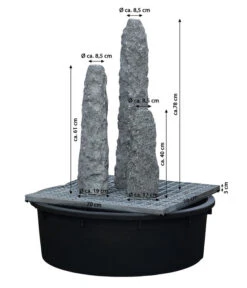 Dehner Granit-Gartenbrunnen Mountains, Ca. H83 Cm 8 Dehner Granit-Gartenbrunnen Mountains, Ca. H83 Cm -Dehner 3253283 WE DE 002 DehnerGranitGartenbrunnenMountains25x25x80cm
