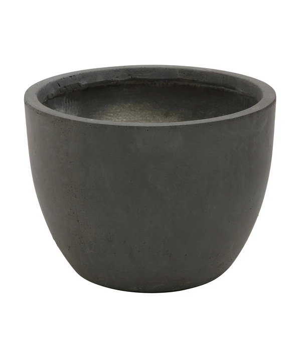 Dehner Leichtbeton-Pflanztopf Manchester, Rund, Antik-schwarz 3 Dehner Leichtbeton-Pflanztopf Manchester, Rund, Antik-schwarz