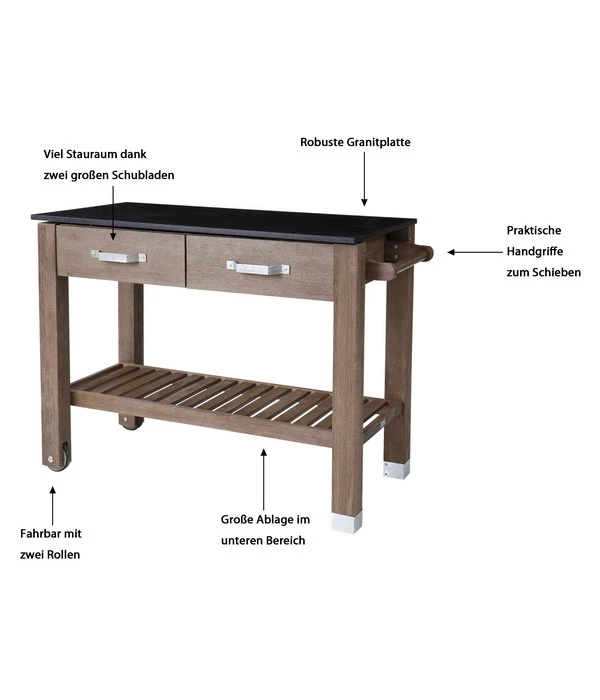 Dehner Premium Holz-Pflanztisch Windsor, Ca. B110/H84/T55 Cm 6 Dehner Premium Holz-Pflanztisch Windsor, Ca. B110/H84/T55 Cm – Bild 4
