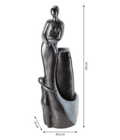 Dehner Polyresin-Gartenbrunnen Family, Ca. B42,5/H120/T27 Cm -Dehner 4079901 WE BG 001 DehnerPolyresinGartenbrunnenFamilyNeu