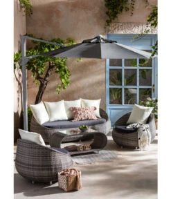 Dehner Geflechtlounge Avani, 4-teilig -Dehner 4209987 WE MO 005 LoungeAvani