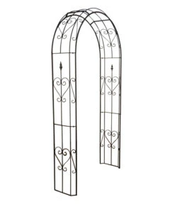 Dehner Metall-Rosenbogen Renata, Ca. B120/H228/T38 Cm