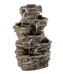 Dehner 26 Dehner Polyresin-Gartenbrunnen Largo, Ca. B60,8/H98/T50 Cm