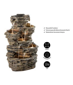 Dehner Polyresin-Gartenbrunnen Largo, Ca. B60,8/H98/T50 Cm -Dehner 4277729 WE IG 001 DehnerPolyresinGartenbrunnenLargo