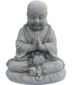 Denscho Stein-Mönch Auf Kissen, Ca B35/H23/T33 Cm