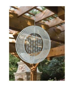 NATURE'S MELODY Windspiel Cosmo Blume Des Lebens, Ø 20 X 29,3 Cm, Silber 5 NATURE'S MELODY Windspiel Cosmo Blume Des Lebens, Ø 20 X 29,3 Cm, Silber -Dehner 4304549 WE MO 001 WindspielCosmoBlumedesLebensWindfang