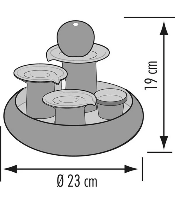 Seliger Zimmerbrunnen Trentino, Ø 23 X 19 Cm 5 Seliger Zimmerbrunnen Trentino, Ø 23 X 19 Cm – Bild 3