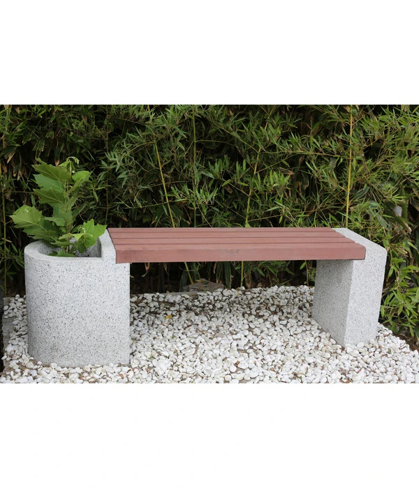 Dehner Granit-Gartenbank, Ca. B145/H45/T35 Cm, Grau/braun 4 Dehner Granit-Gartenbank, Ca. B145/H45/T35 Cm, Grau/braun – Bild 2