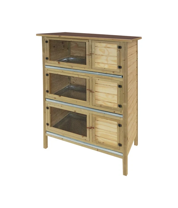 Elmato® Kaninchenstall Bavaria King, 3-stöckig, Ca. B118/H163/T70 Cm 3 Elmato® Kaninchenstall Bavaria King, 3-stöckig, Ca. B118/H163/T70 Cm