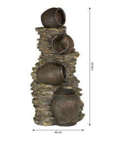 Dehner Polyresin-Gartenbrunnen Krüge, Ca. B46/H118/T60 Cm 9 Dehner Polyresin-Gartenbrunnen Krüge, Ca. B46/H118/T60 Cm -Dehner 5339478 WE BG 001 DehnerPolyresinGartenbrunnenKruegeneu