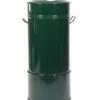 RENNER Metall-Regentonne Inkl. Gelochtem Deckel Und Sockel, 150 L, Dunkelgrün