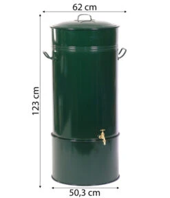 RENNER Metall-Regentonne Inkl. Gelochtem Deckel Und Sockel, 150 L, Dunkelgrün 14 RENNER Metall-Regentonne Inkl. Gelochtem Deckel Und Sockel, 150 L, Dunkelgrün -Dehner 6635874 WE BG 001 RegenwasserSammeltonnemitgelochtemDeckelundSockel150l