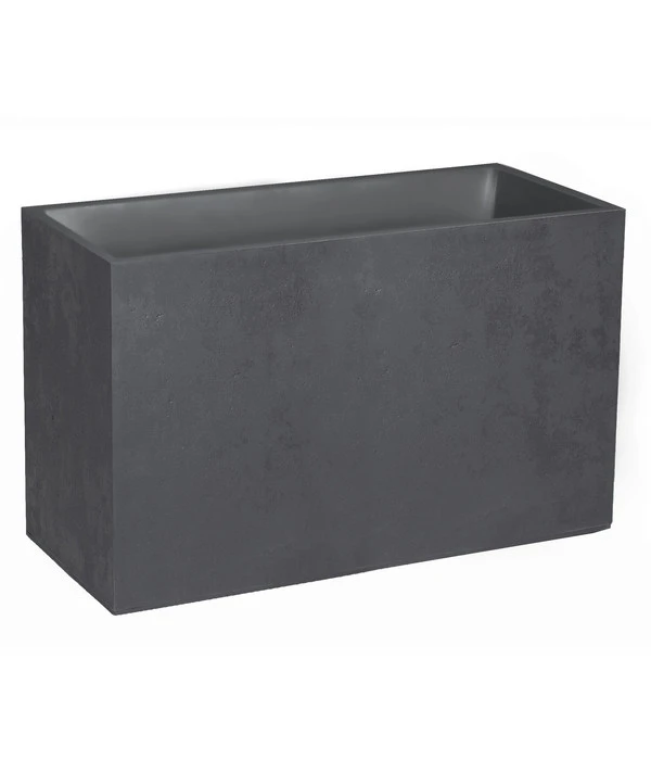 EDA-plastiques Kunststoff-Blumenkasten Basalt, Rechteckig, Anthrazit, Ca. B99,5/H60/T39,5 Cm 3 EDA-plastiques Kunststoff-Blumenkasten Basalt, Rechteckig, Anthrazit, Ca. B99,5/H60/T39,5 Cm