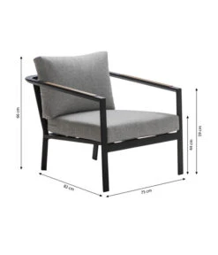 Dehner Alu-Lounge New York, 4-teilig -Dehner 6670954 WE BG 002 LoungeNewYork