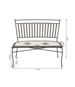 Dehner Mosaikbank Diana, 2-Sitzer 8 Dehner Mosaikbank Diana, 2-Sitzer -Dehner 6701791 WE IG 001 MosaikbankDiana