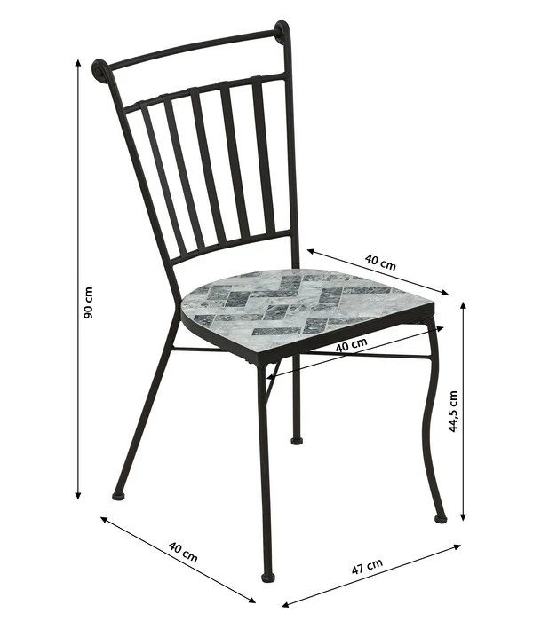 Dehner Mosaikstuhl Letizia 7 Dehner Mosaikstuhl Letizia – Bild 5
