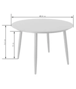 Dehner Tisch Delphi, Ca. Ø110/H74,5 Cm -Dehner 6702351 WE FS 004 TischDelphiNEu