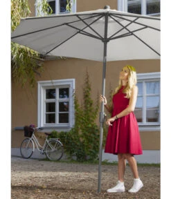 Dehner Schirm Milos, Rund, Ca. Ø294 Cm 15 Dehner Schirm Milos, Rund, Ca. Ø294 Cm -Dehner 6702864 WE MO 001 SchirmMilosHellgrauNeu