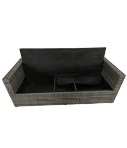 Dehner Flecht-Truhenbank Föhr, 3-Sitzer -Dehner 6704795 WE FS 004 TruhenbankFoehrNeu