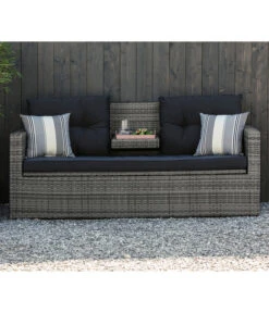 Dehner Flecht-Truhenbank Föhr, 3-Sitzer -Dehner 6704795 WE MO 002 TruhenbankFoehrNeu