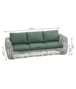 Dehner Flechtlounge Bali, 4-teilig -Dehner 6705305 WE BG 001 LoungeBaliSofaFinal