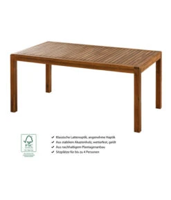 Dehner Gartentisch Lima, Ca. B160/H75/T90 Cm -Dehner 6708713 WE IG 001 TischLima