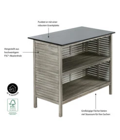 Dehner Bartisch Southampton, Ca. B115/H105/T65 Cm 14 Dehner Bartisch Southampton, Ca. B115/H105/T65 Cm -Dehner 6713390 WE IG 001 BarSouthamptonGrauNEU