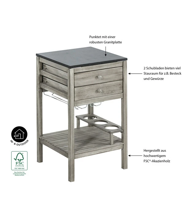 Dehner Schubladenschrank Southampton, Ca. B50/H90/T50 Cm 6 Dehner Schubladenschrank Southampton, Ca. B50/H90/T50 Cm – Bild 4