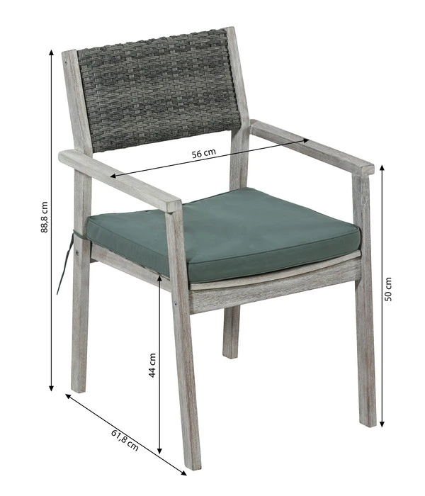 Dehner Stapelstuhl Stockholm 9 Dehner Stapelstuhl Stockholm – Bild 7