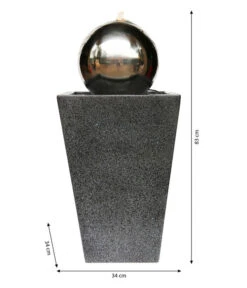 Dehner Edelstahl-Gartenbrunnen Kioto, Ca. B34/H83/T34 Cm 8 Dehner Edelstahl-Gartenbrunnen Kioto, Ca. B34/H83/T34 Cm -Dehner 6731343 WE BG 001 DehnerEdelstahlGartenbrunnenKiotoNEU