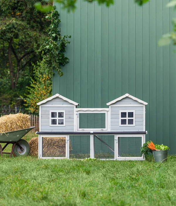 Dehner Nagerheim Happy Home Refugio, Ca. B190/H117/T76 Cm 4 Dehner Nagerheim Happy Home Refugio, Ca. B190/H117/T76 Cm – Bild 2