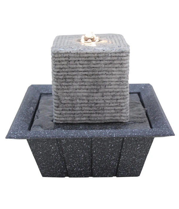 Dehner Zimmerbrunnen Lani Mit LED-Beleuchtung, Ca. H17,5 Cm 3 Dehner Zimmerbrunnen Lani Mit LED-Beleuchtung, Ca. H17,5 Cm