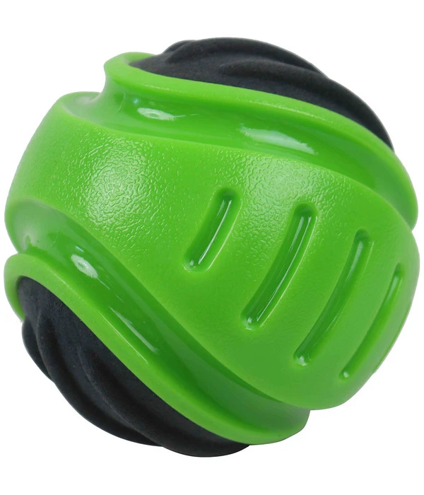 Dehner Wild Nature Hundespielzeug Set Green Football, Stick & Ball, M 4 Dehner Wild Nature Hundespielzeug Set Green Football, Stick & Ball, M – Bild 2