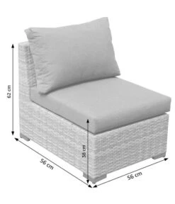 Dehner Balkonset Como, 4-teilig -Dehner 6894166 WE DE 004 BalkonSetComoSkizze