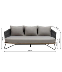 Dehner Gartenlounge Monte Carlo, 4-teilig 22 Dehner Gartenlounge Monte Carlo, 4-teilig -Dehner 6895346 WE BG 001 LoungeMonteCarlo