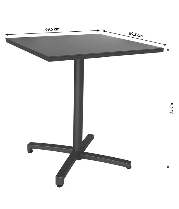 Dehner Klapptisch Riverside, Ca. B69,5/H75/T69,5 Cm 8 Dehner Klapptisch Riverside, Ca. B69,5/H75/T69,5 Cm – Bild 6