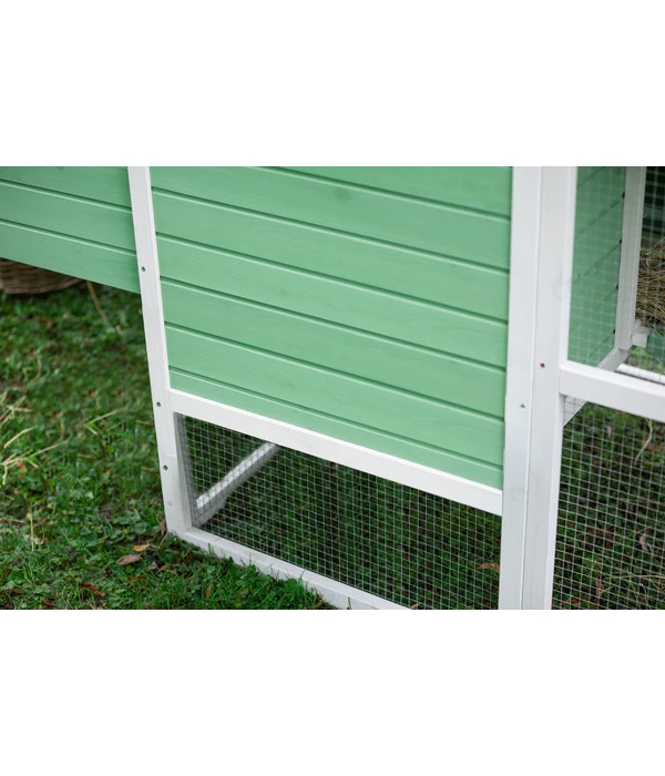 Dehner Hühnerstall Happy Farm Lotti, Hellgrün, Ca. B182/H119,5/T91 Cm 10 Dehner Hühnerstall Happy Farm Lotti, Hellgrün, Ca. B182/H119,5/T91 Cm – Bild 8