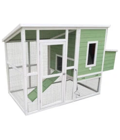 Dehner 18 Dehner Hühnerstall Happy Farm Lotti, Hellgrün, Ca. B182/H119,5/T91 Cm