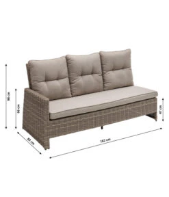 Dehner Geflechtlounge Bologna, 5-teilig -Dehner 6903447 WE BG 001 LoungeBologna korrektur