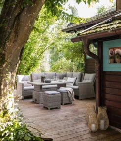 Dehner Geflechtlounge Bologna, 5-teilig -Dehner 6903447 WE MO 001 LoungeBolognaNEU