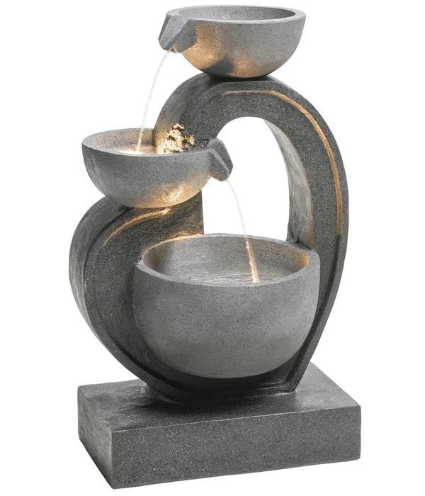 Dehner Polyresin-Gartenbrunnen Heart, Ca. H72,5 Cm 3 Dehner Polyresin-Gartenbrunnen Heart, Ca. H72,5 Cm