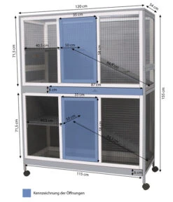 Dehner Lieblinge Nagerheim Nevio, Ca. B120/H155/T54 Cm 7 Dehner Lieblinge Nagerheim Nevio, Ca. B120/H155/T54 Cm -Dehner 6932438 WE BG 001 DehnerLieblingeNagerheimIndoorNevio