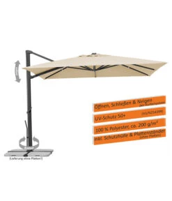 Schneider Ampelschirm Rhodos Smart, Quadratisch, Ca. B300/T300 Cm -Dehner 6953384 WE IG 002 SchneiderAmpelschirmRhodosSmart